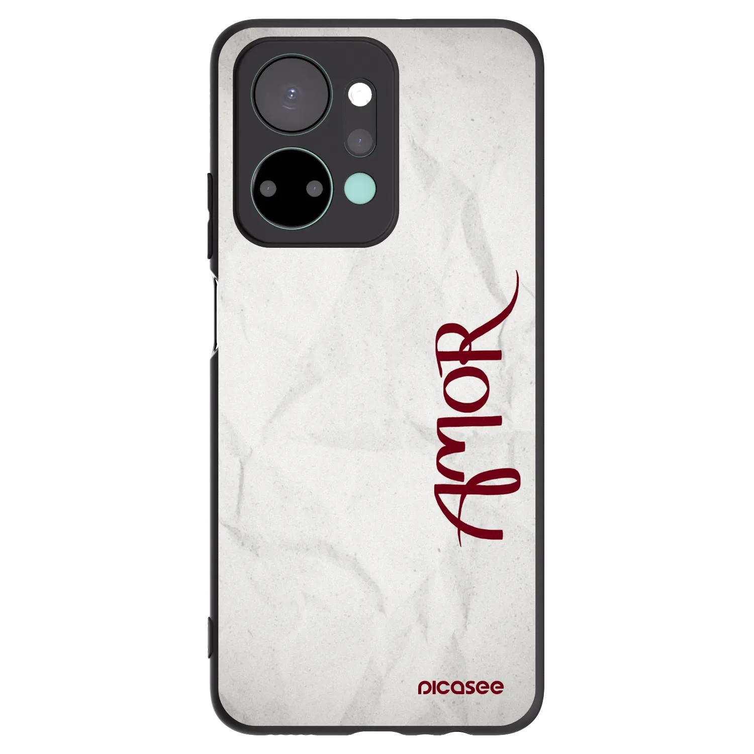 Picasee silikonski črni ovitek za Honor X7a - Amor