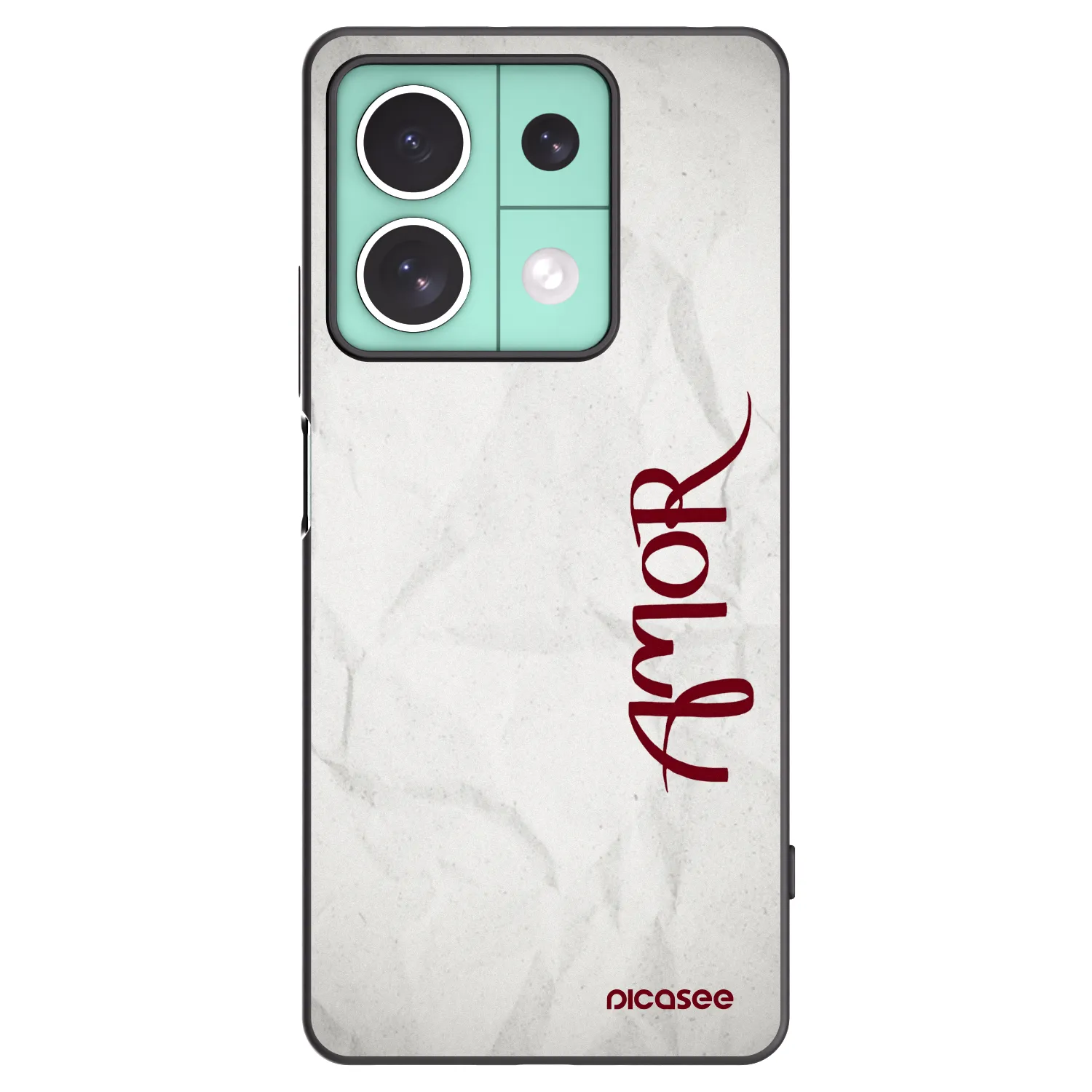 Picasee silikonski črni ovitek za Xiaomi Redmi Note 13 5G - Amor