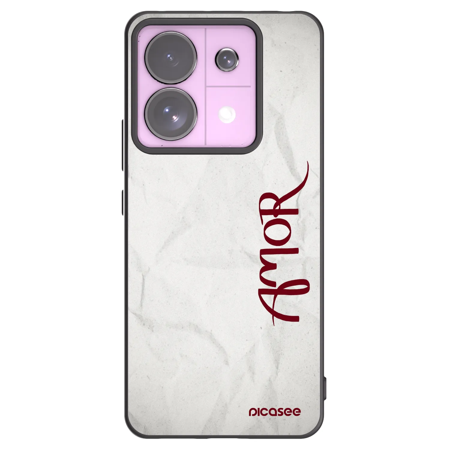 Picasee silikonski črni ovitek za Xiaomi Redmi Note 13 Pro 5G - Amor