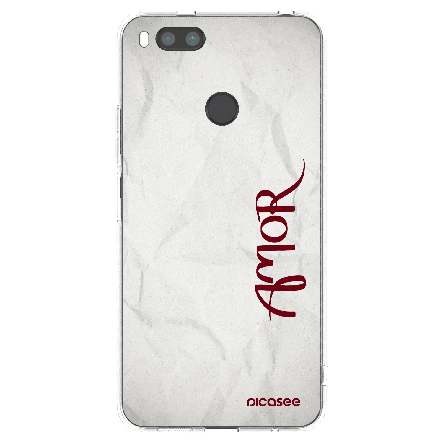 Picasee silikonski prozorni ovitek za Xiaomi Mi A1 Global - Amor