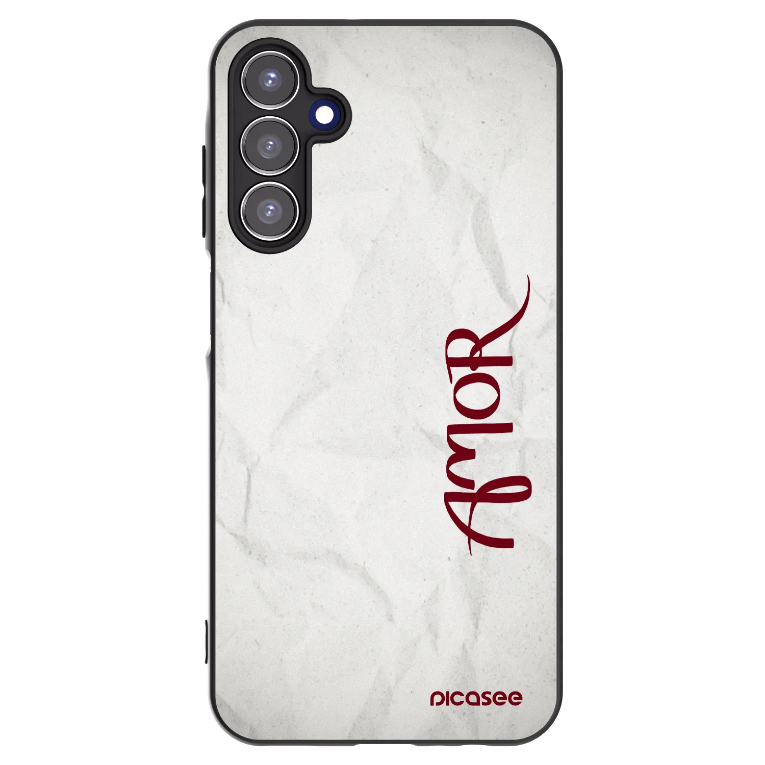 Picasee silikonski črni ovitek za Samsung Galaxy A15 A156B 5G - Amor
