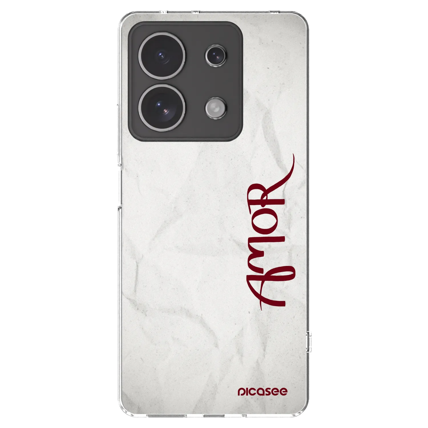 Picasee silikonski prozorni ovitek za Xiaomi Redmi Note 13 4G - Amor