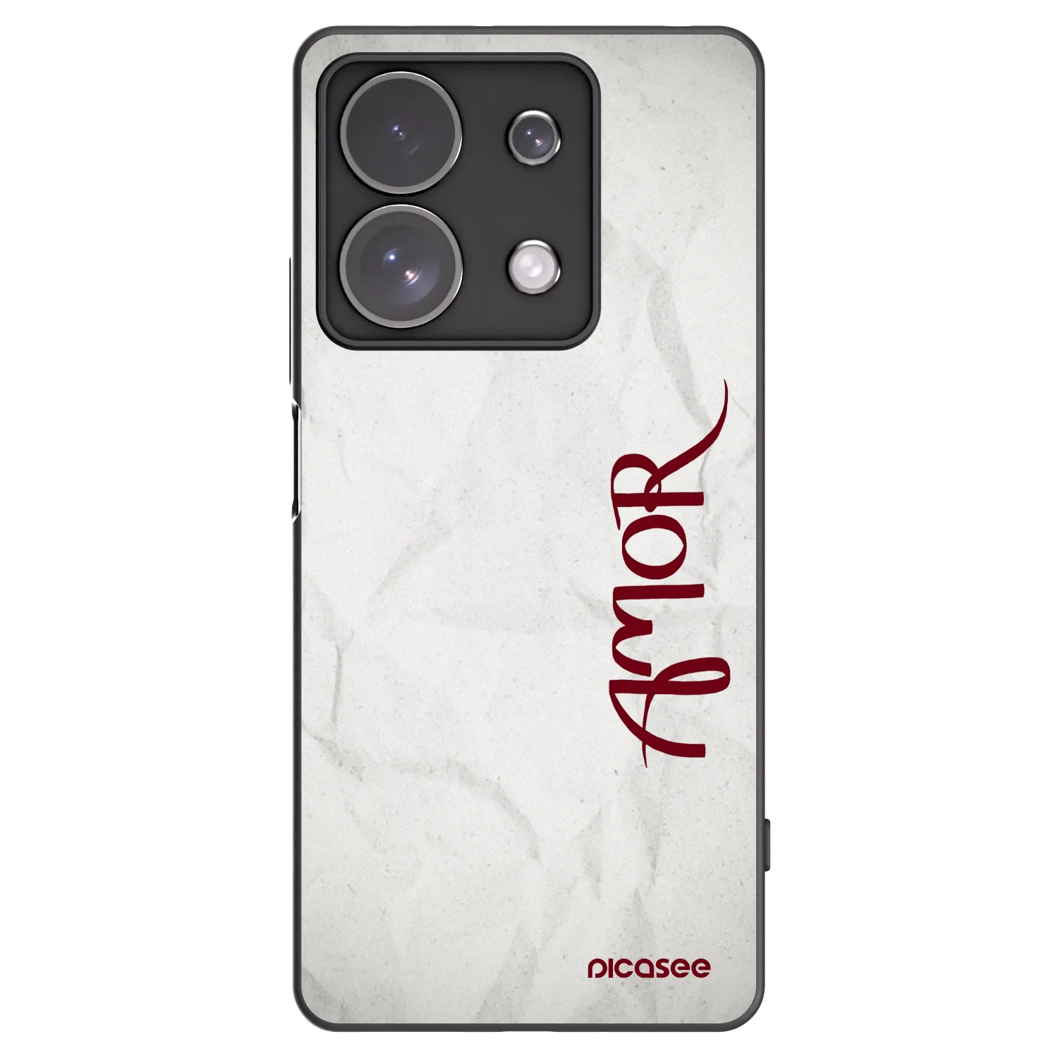 Picasee silikonski črni ovitek za Xiaomi Redmi Note 13 Pro 4G - Amor