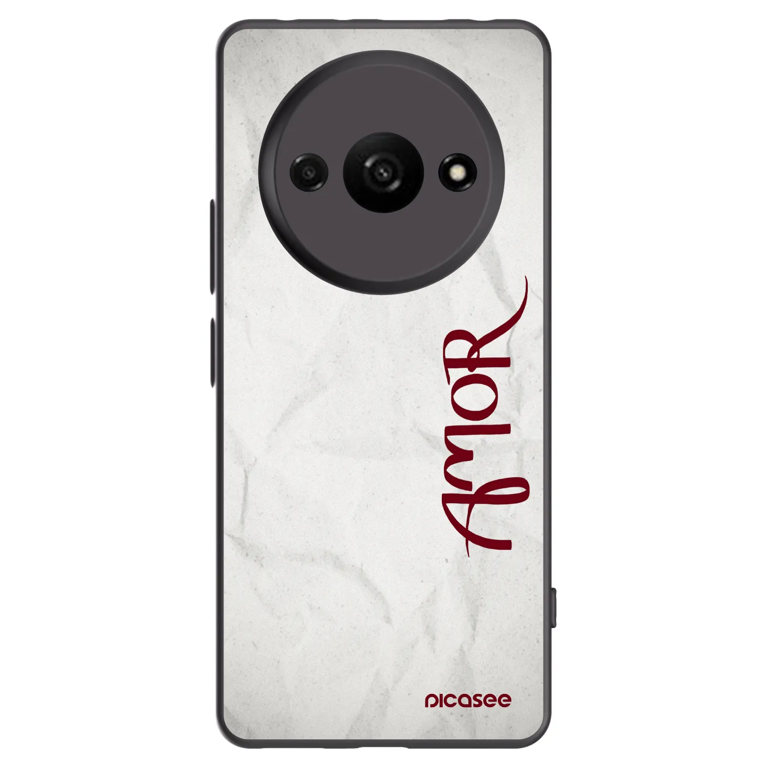 Picasee silikonski črni ovitek za Xiaomi Redmi A3 - Amor