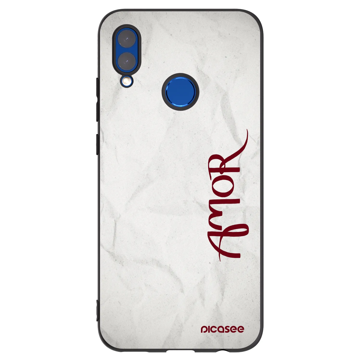 Picasee silikonski črni ovitek za Huawei P Smart 2019 - Amor
