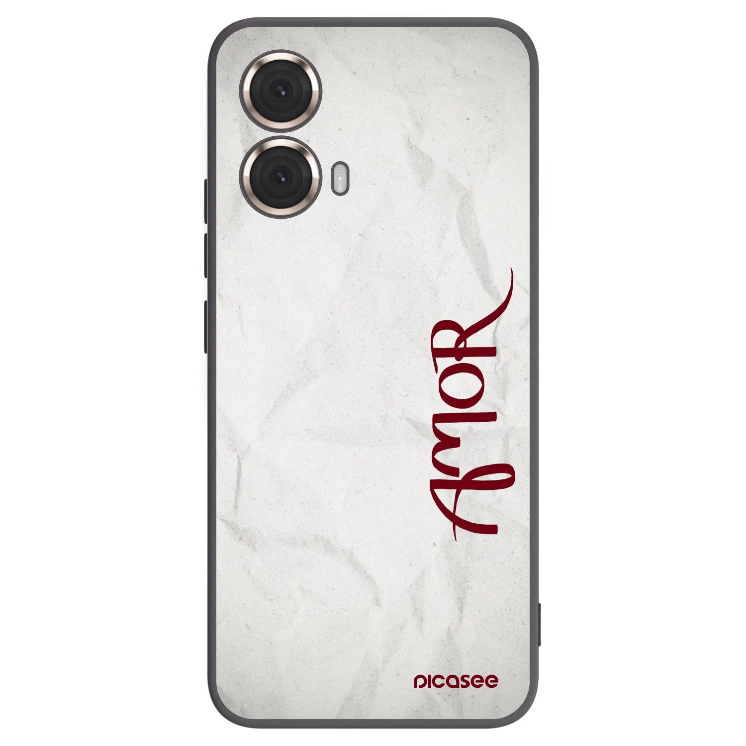 Picasee silikonski črni ovitek za Motorola Moto G85 - Amor