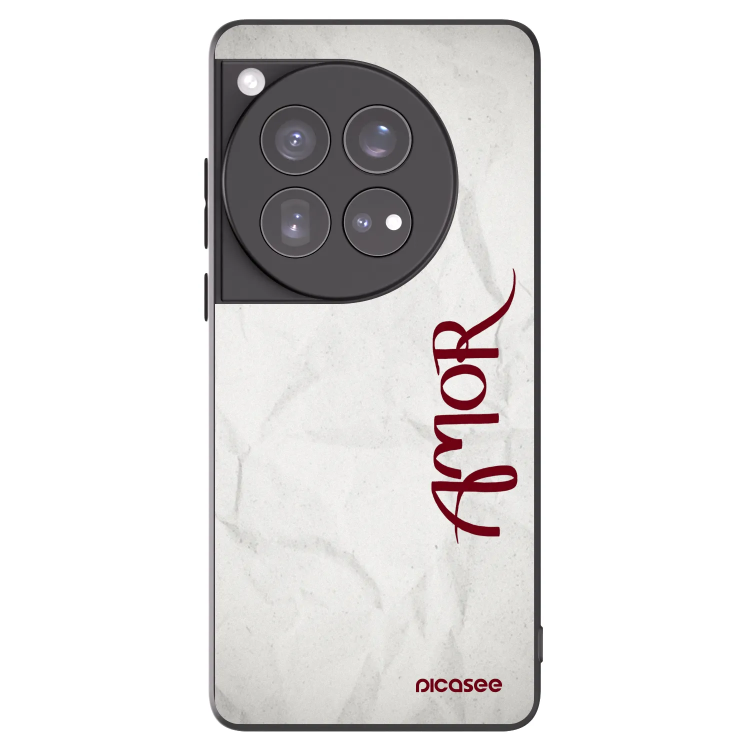Picasee silikonski črni ovitek za OnePlus 12 5G - Amor