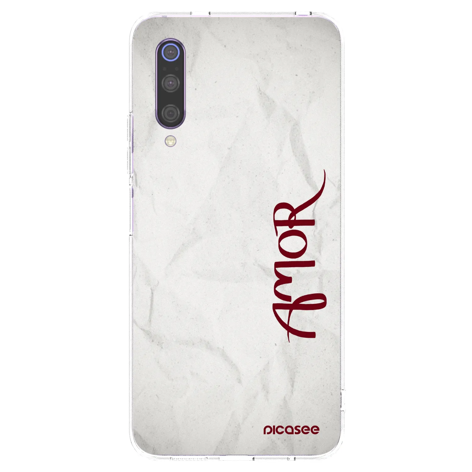 Picasee silikonski prozorni ovitek za Xiaomi Mi 9 - Amor