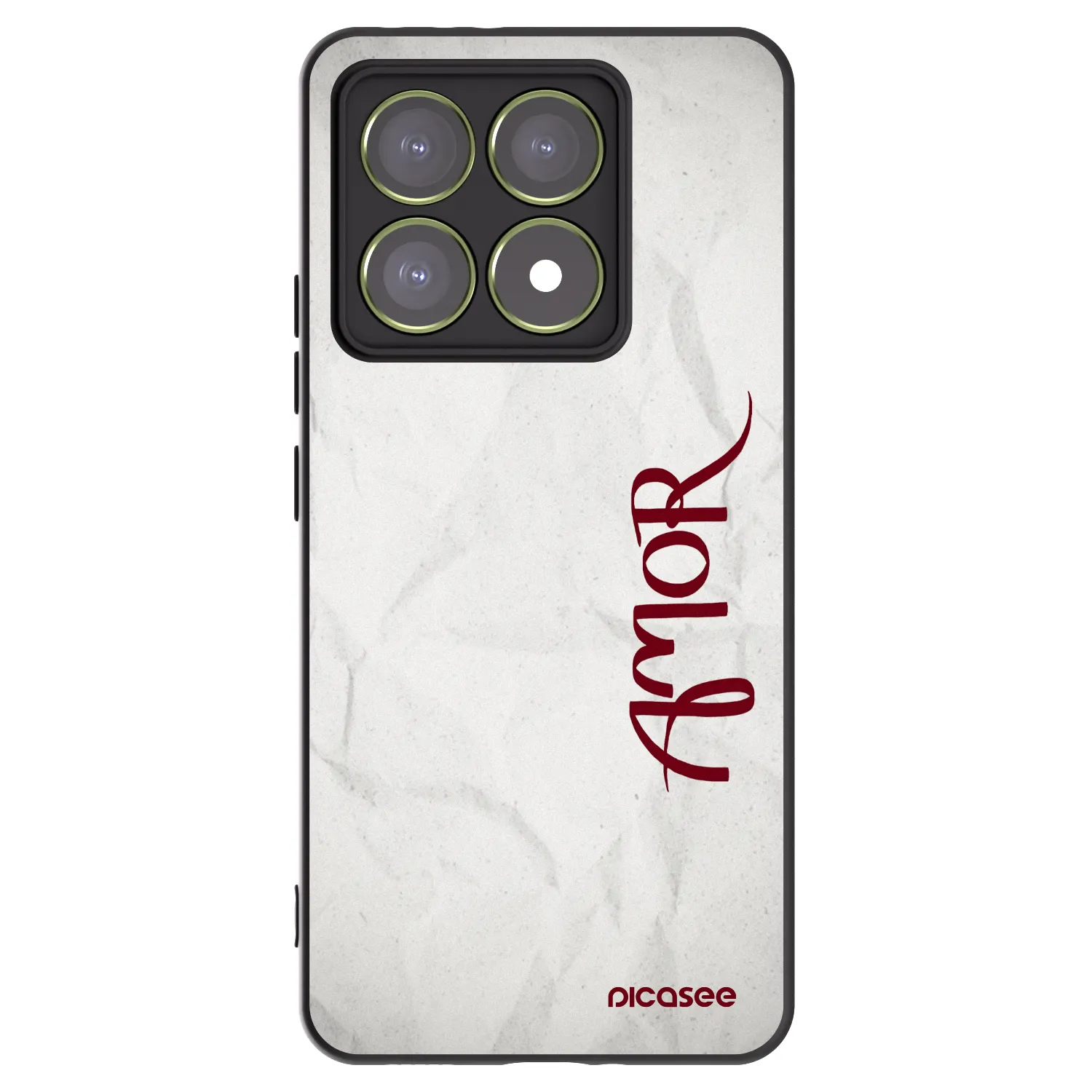 Picasee silikonski črni ovitek za Xiaomi 14T - Amor