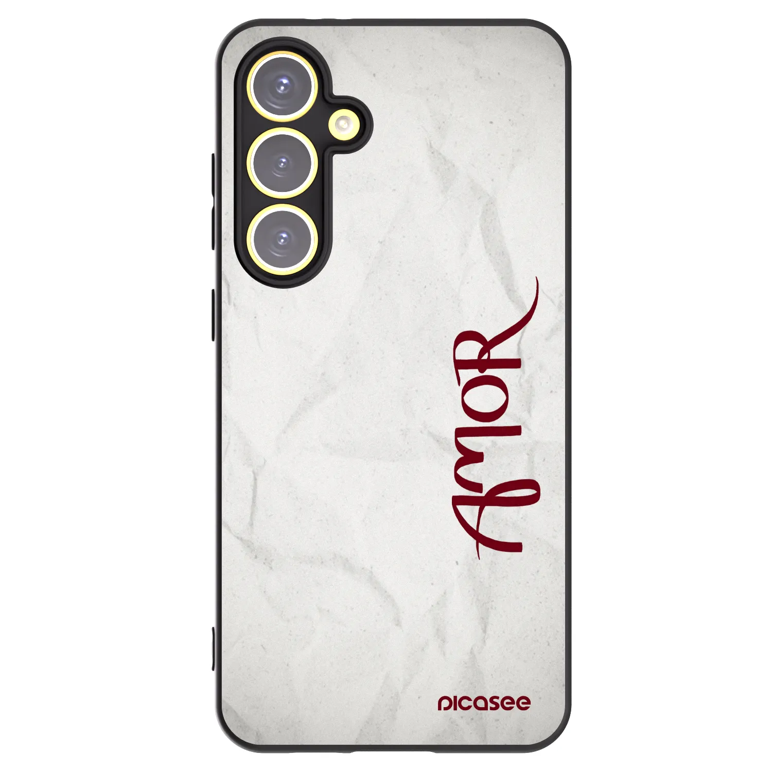 Picasee silikonski črni ovitek za Samsung Galaxy S24 FE S721B - Amor