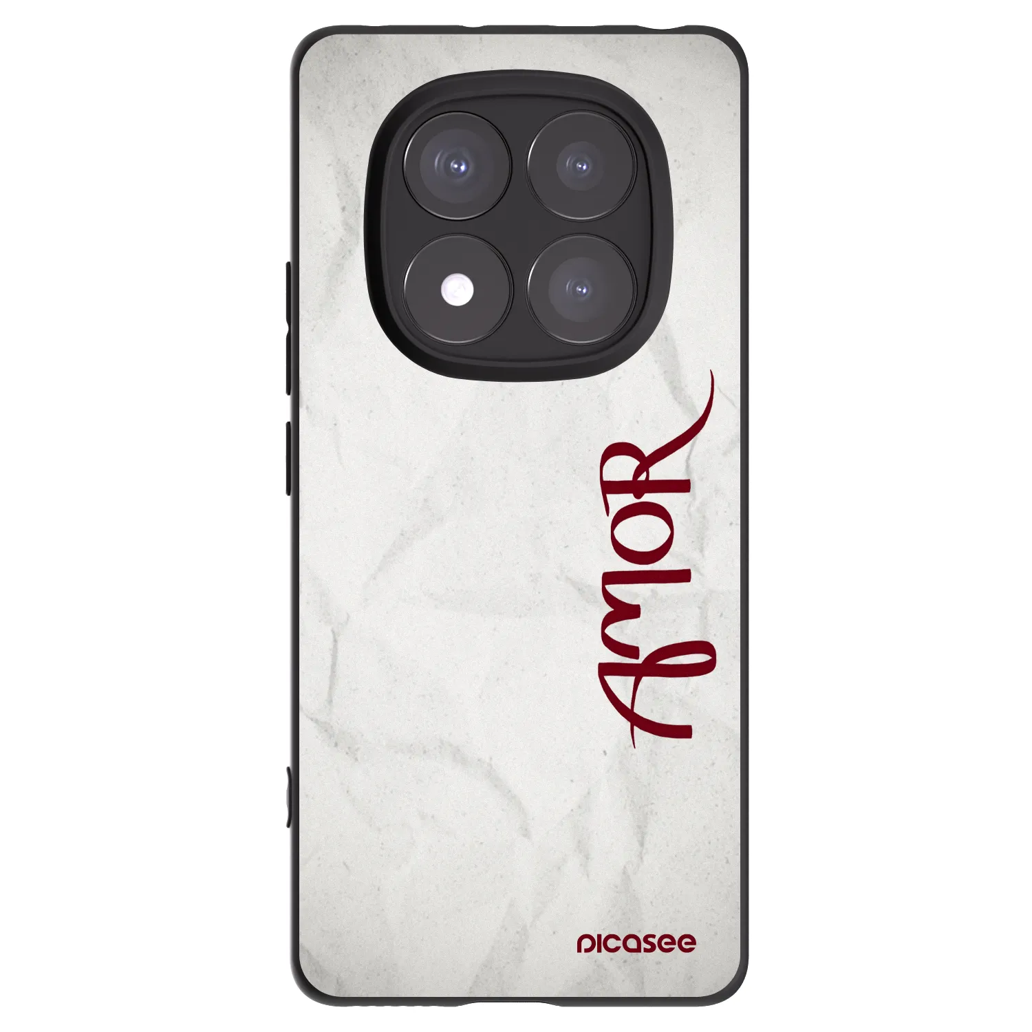 Picasee silikonski črni ovitek za Xiaomi Redmi Note 14 Pro+ 5G - Amor