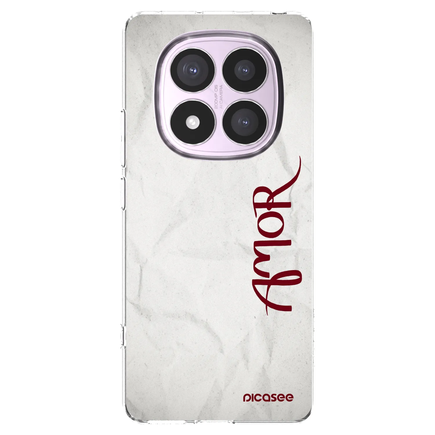 Picasee silikonski prozorni ovitek za Xiaomi Redmi Note 14 Pro 5G - Amor