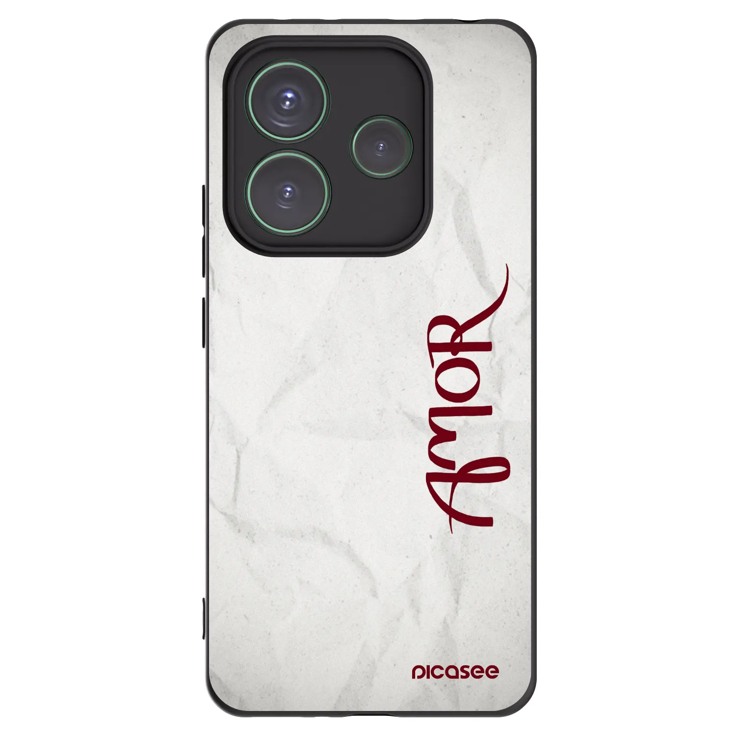 Picasee silikonski črni ovitek za Xiaomi Redmi Note 14 5G - Amor