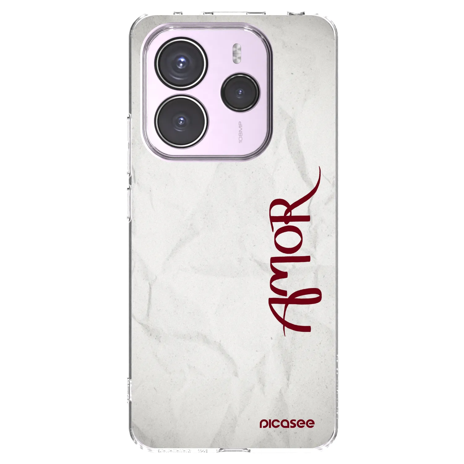 Picasee silikonski prozorni ovitek za Xiaomi Redmi Note 14 5G - Amor