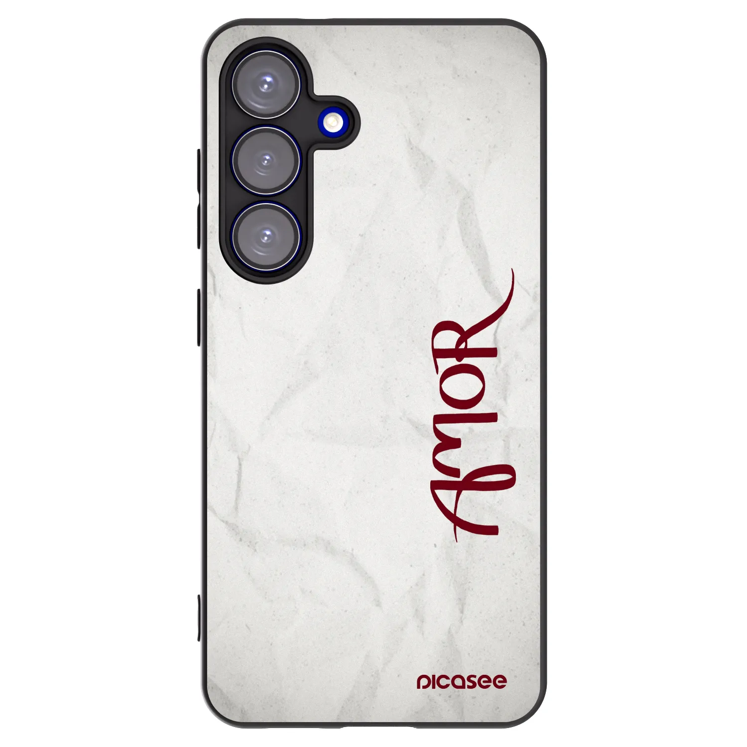 Picasee silikonski črni ovitek za Samsung Galaxy S25 5G - Amor