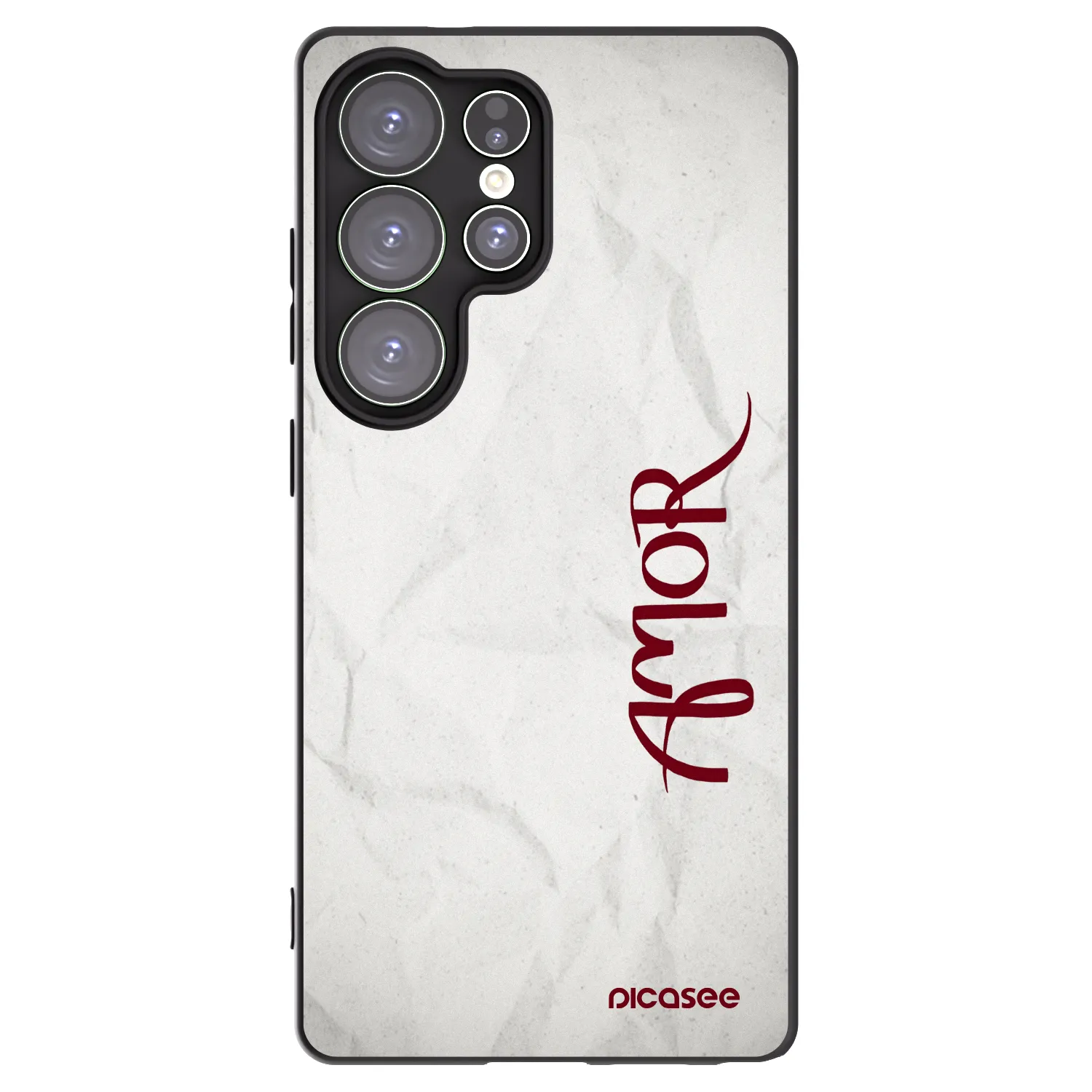 Picasee silikonski črni ovitek za Samsung Galaxy S25 Ultra 5G - Amor