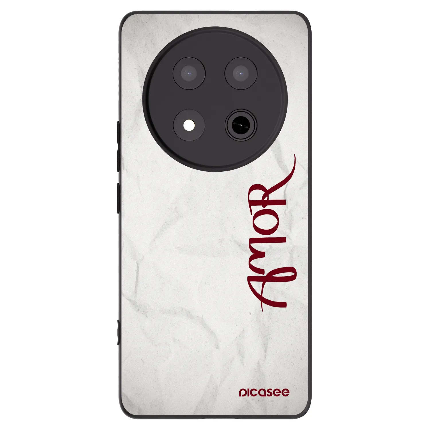 Picasee silikonski črni ovitek za Honor Magic7 Lite 5G - Amor