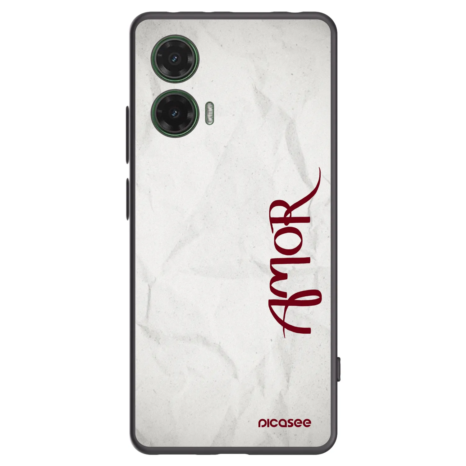 Picasee silikonski črni ovitek za Motorola Moto G35 5G - Amor