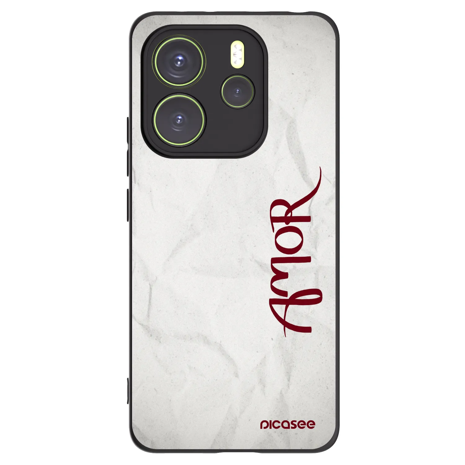 Picasee silikonski črni ovitek za Xiaomi Redmi Note 14 4G - Amor