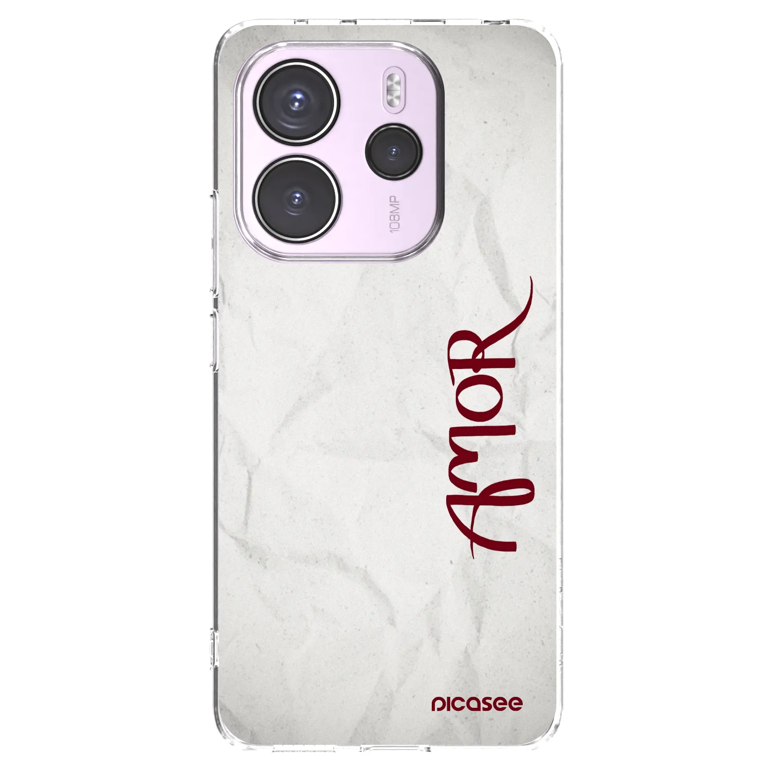 Picasee silikonski prozorni ovitek za Xiaomi Redmi Note 14 4G - Amor