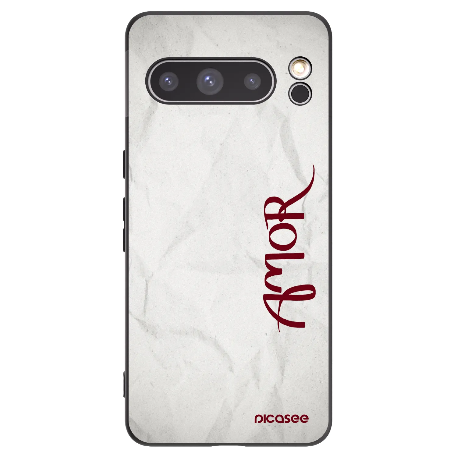 Picasee silikonski črni ovitek za Google Pixel 8 Pro - Amor
