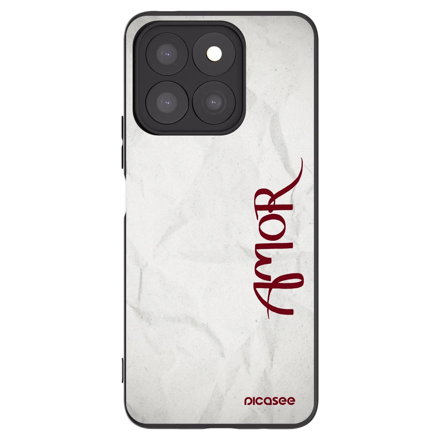 Picasee silikonski črni ovitek za Honor X8c - Amor