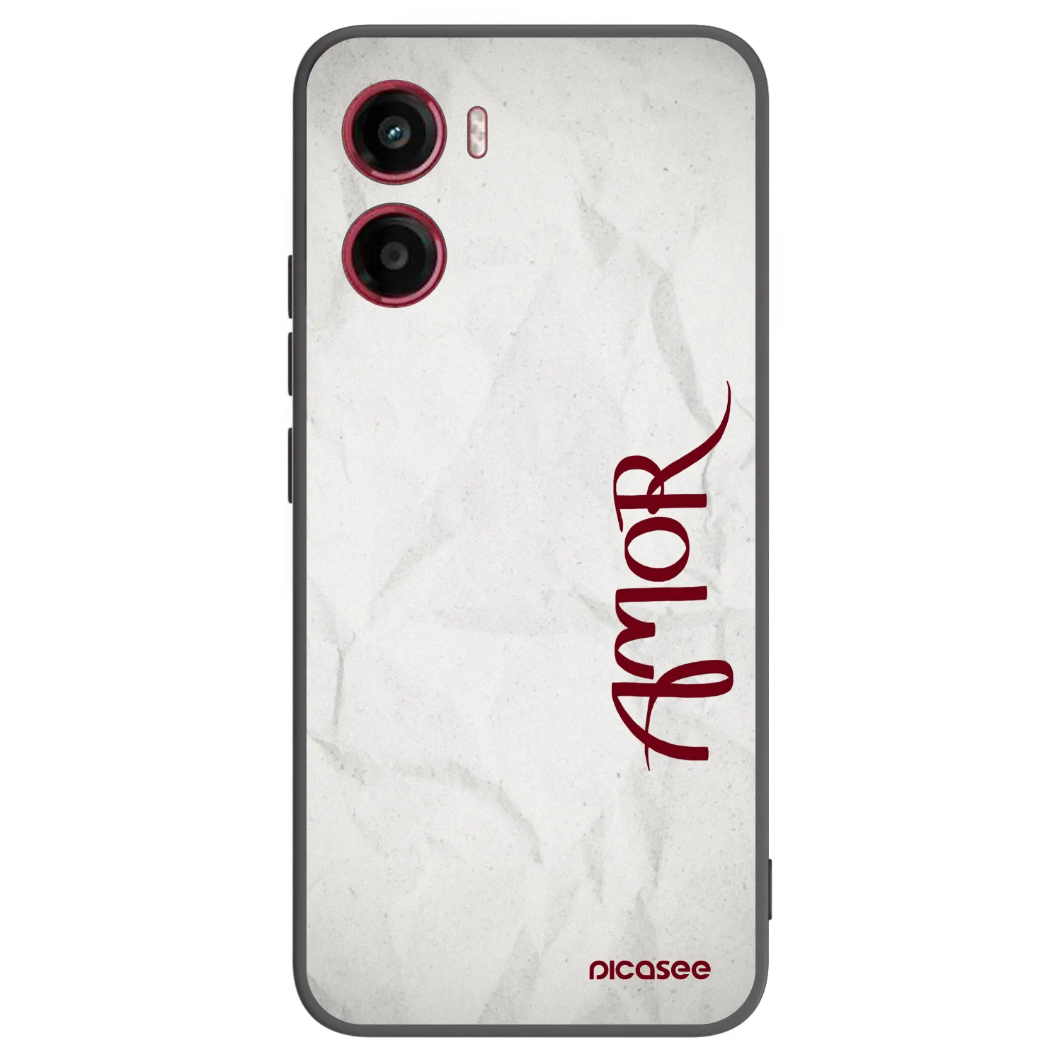 Picasee silikonski črni ovitek za Motorola Moto G05 - Amor