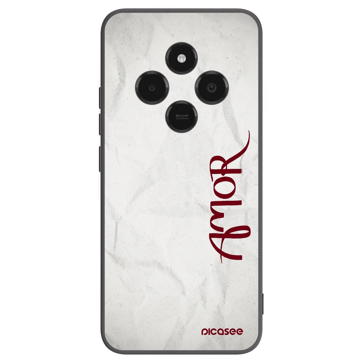 Picasee silikonski črni ovitek za Xiaomi Poco C75 - Amor