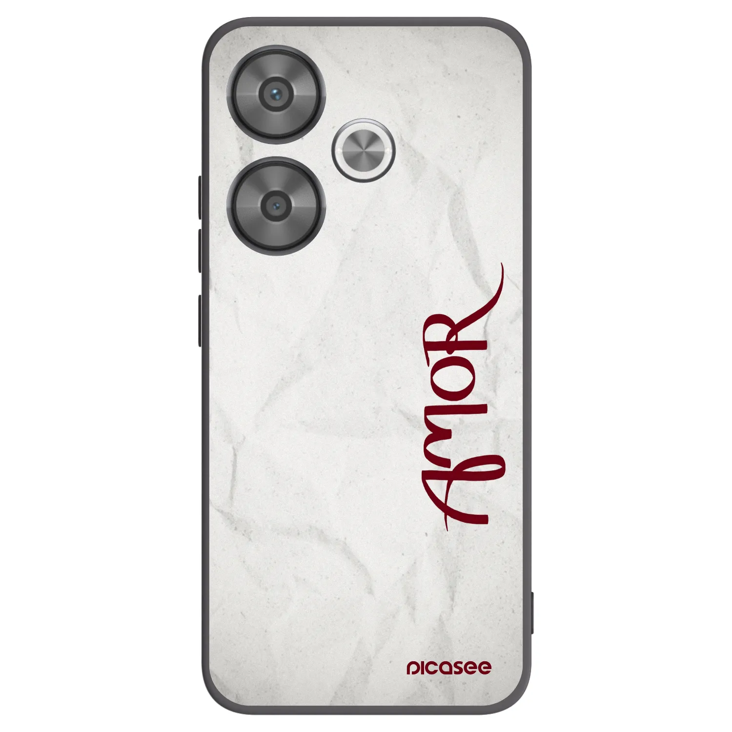 Picasee silikonski črni ovitek za Xiaomi Poco F6 - Amor