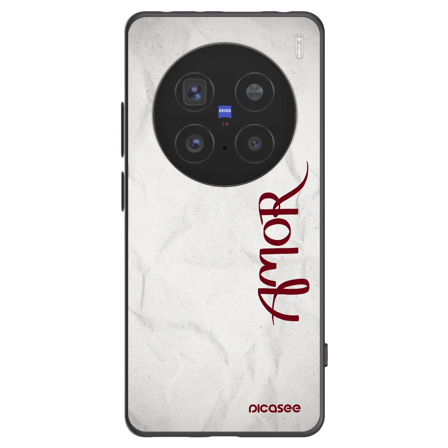 Picasee silikonski črni ovitek za Vivo X200 Pro - Amor