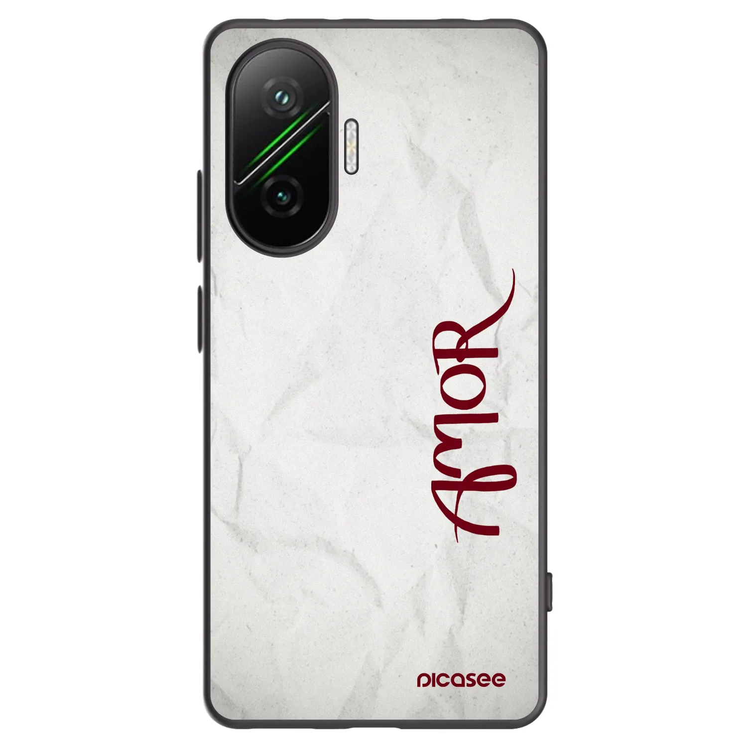 Picasee silikonski črni ovitek za Xiaomi Poco F7 Pro 5G - Amor