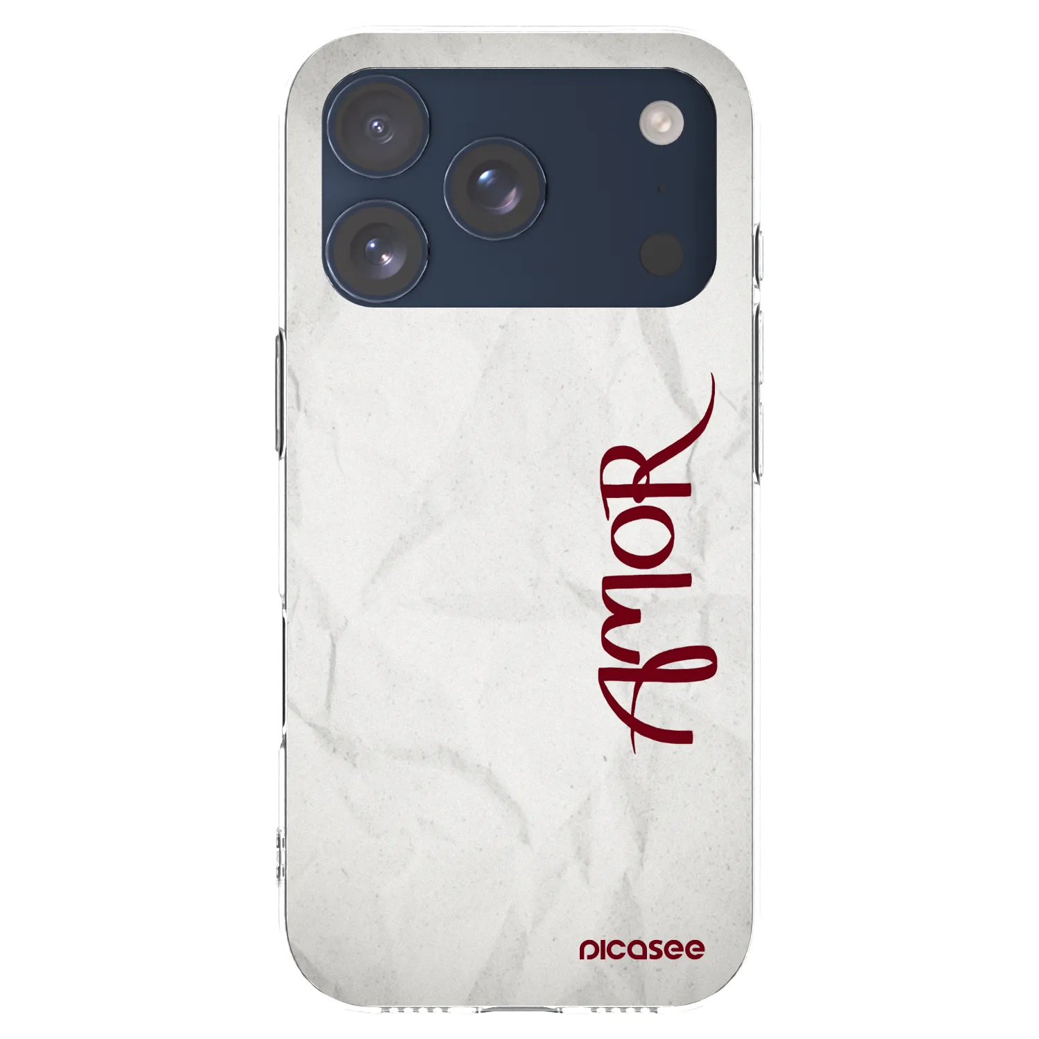 Picasee silikonski prozorni ovitek za Apple iPhone 17 Pro - Amor