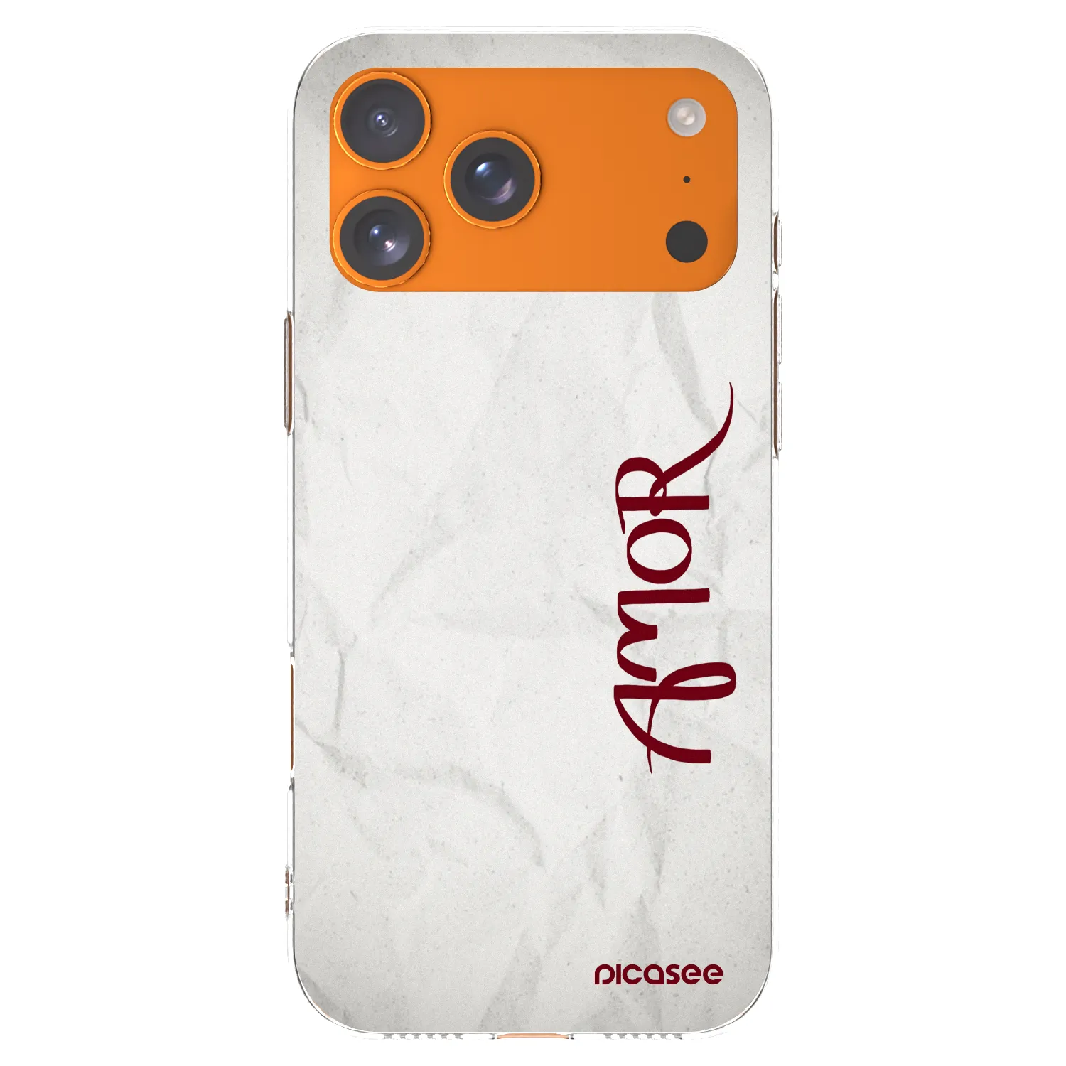Picasee silikonski prozorni ovitek za Apple iPhone 17 Pro Max - Amor
