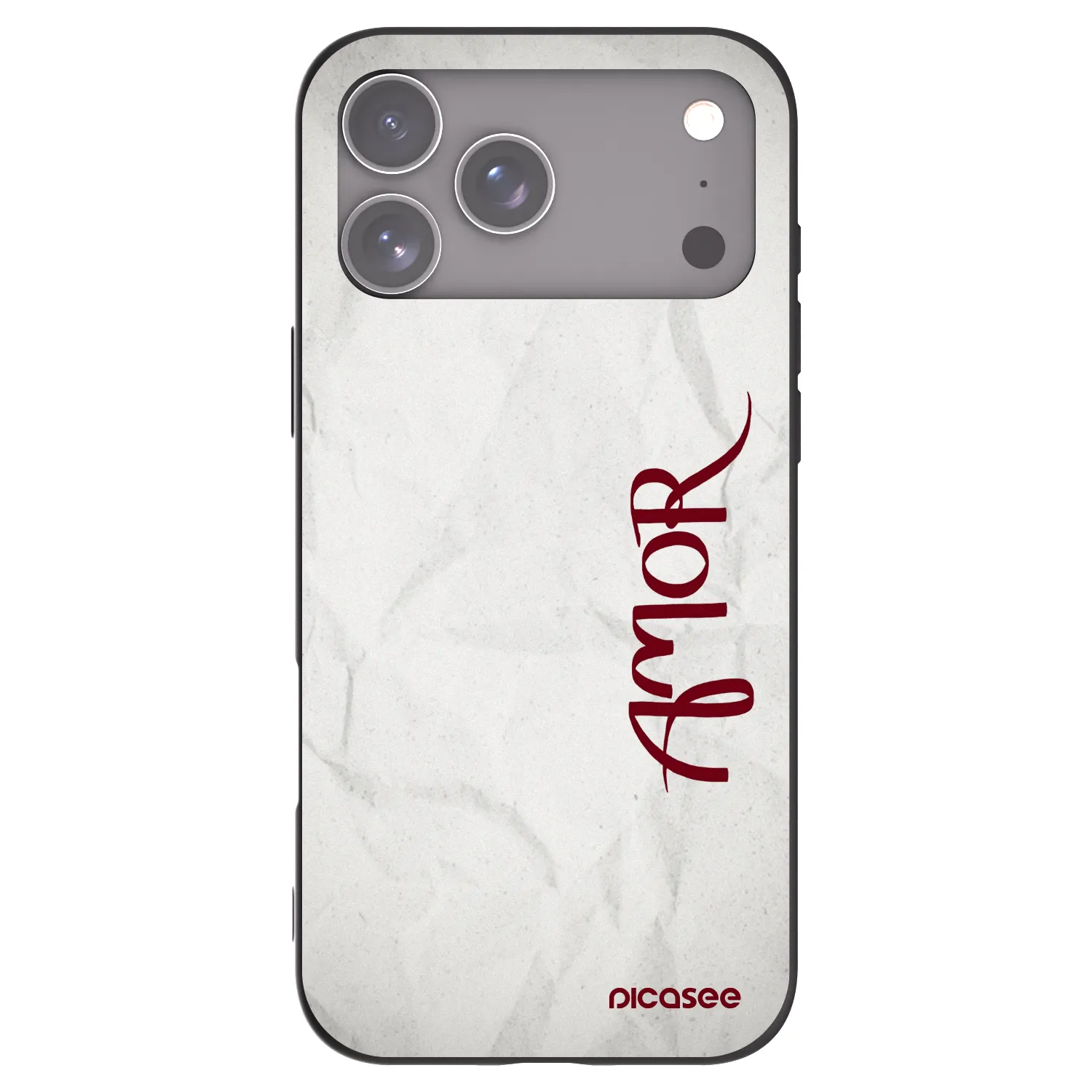 Picasee silikonski črni ovitek za Apple iPhone 17 Pro Max - Amor