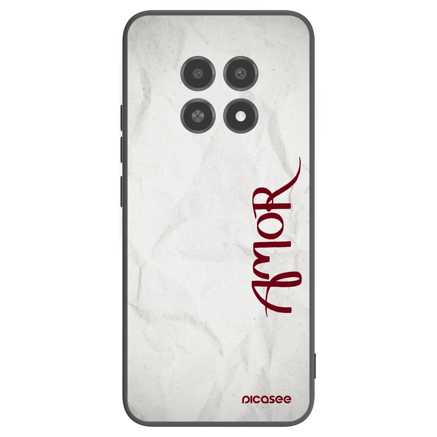 Picasee silikonski črni ovitek za Realme 12X - Amor