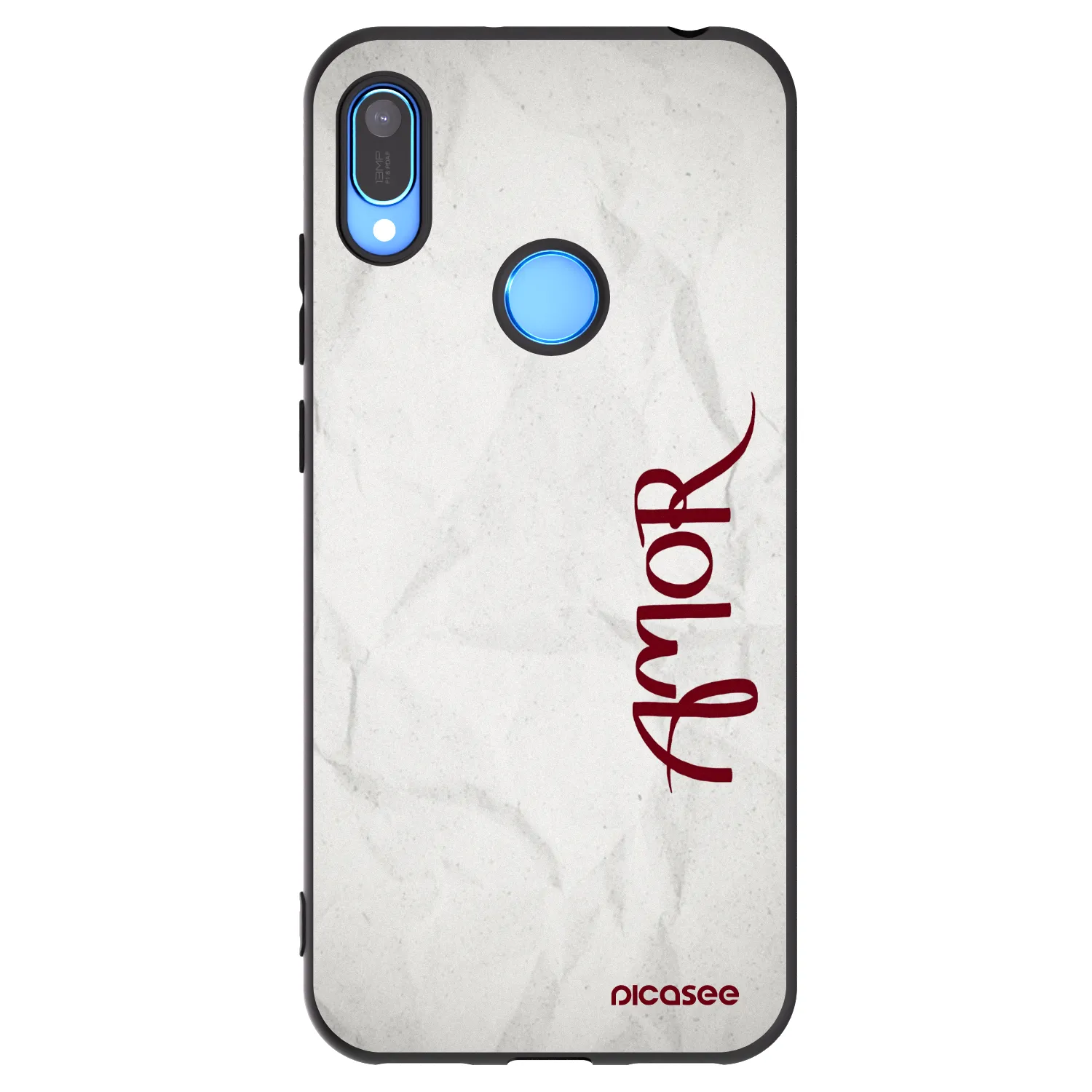 Picasee silikonski črni ovitek za Huawei Y6 2019 - Amor