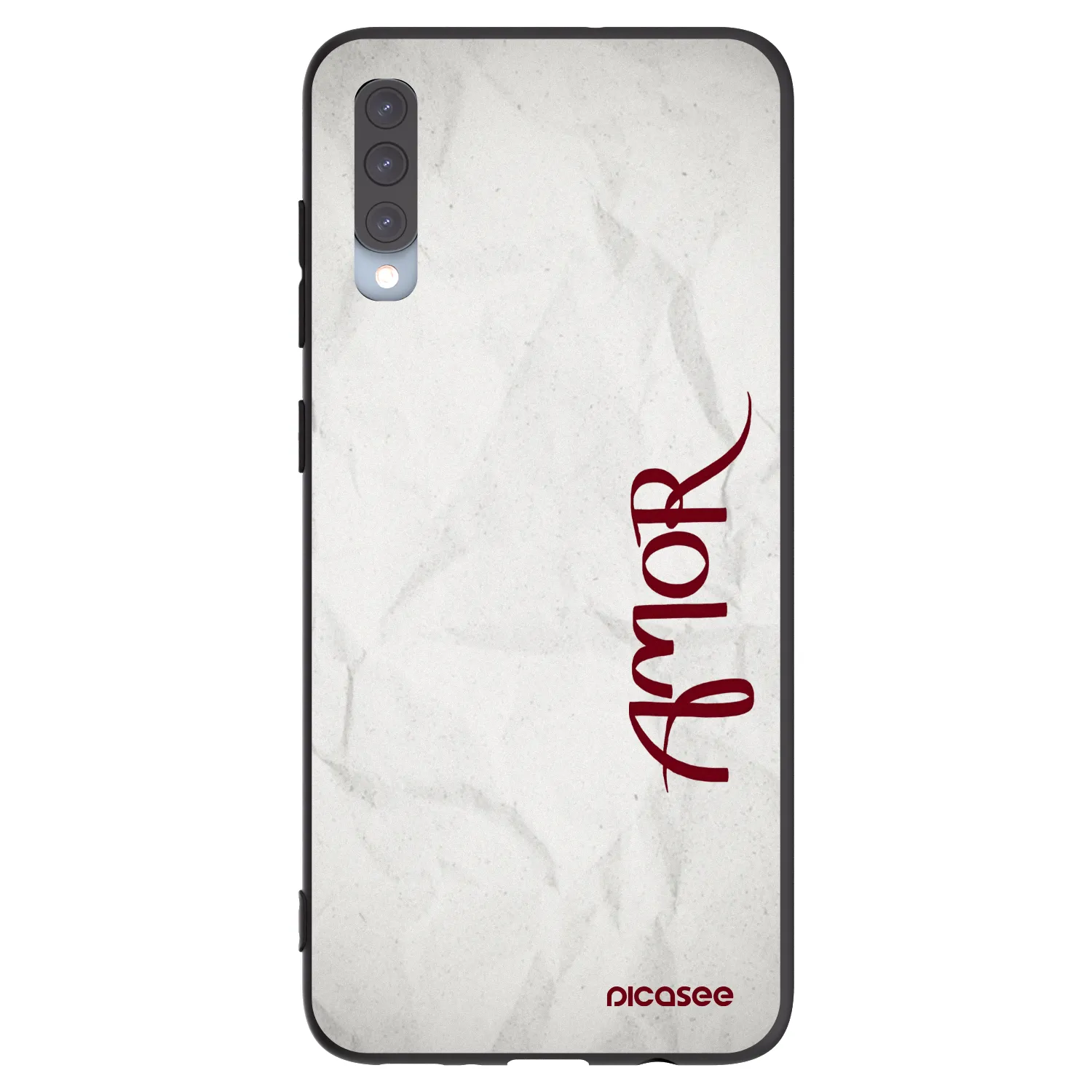 Picasee silikonski črni ovitek za Samsung Galaxy A70 A705F - Amor