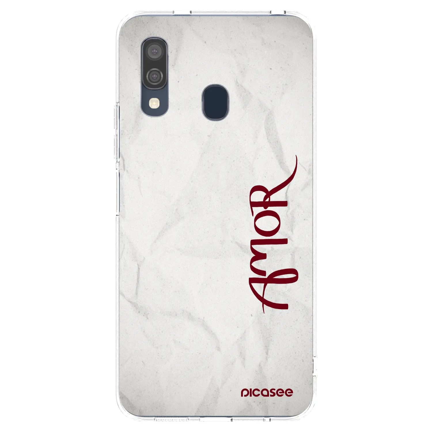 Picasee silikonski prozorni ovitek za Samsung Galaxy A40 A405F - Amor