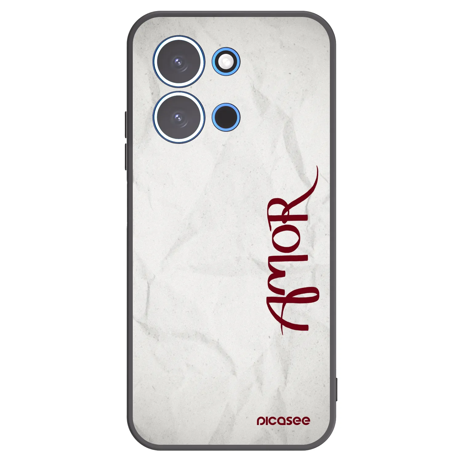 Picasee silikonski črni ovitek za Xiaomi Redmi 15C 4G - Amor