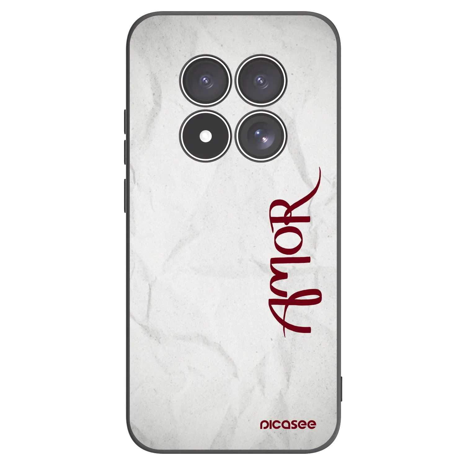 Picasee silikonski črni ovitek za Xiaomi Redmi Note 15 Pro 4G - Amor