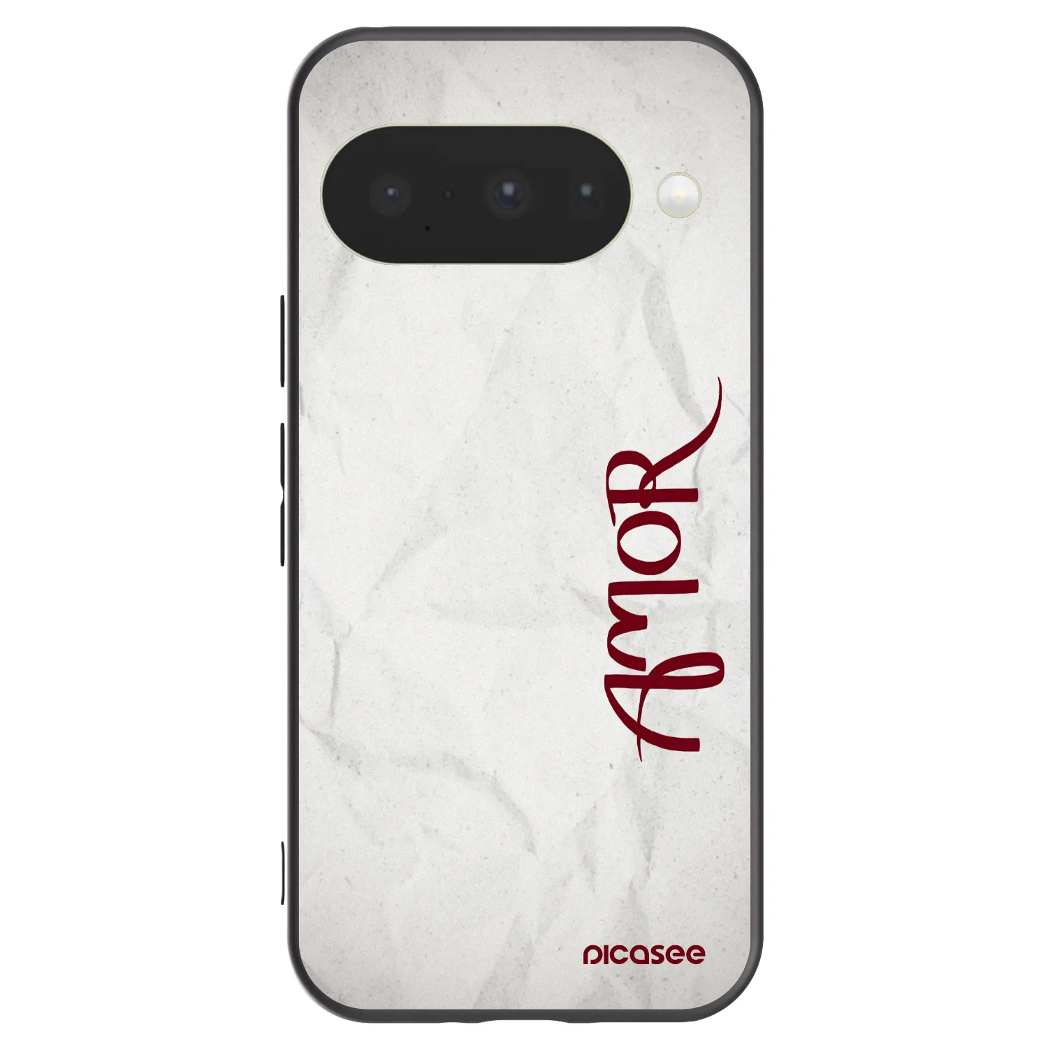Picasee silikonski črni ovitek za Google Pixel 10 - Amor
