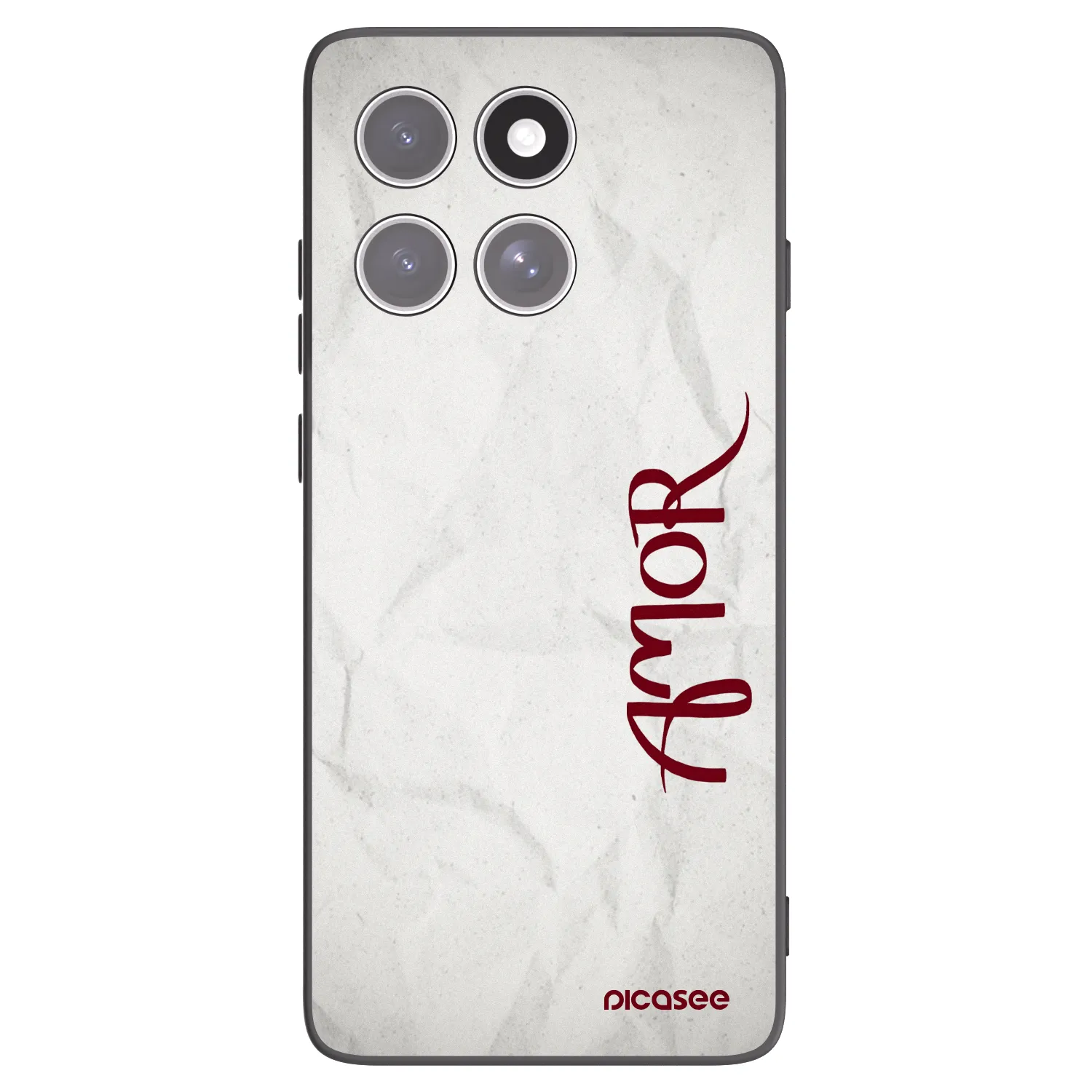 Picasee silikonski črni ovitek za Motorola Edge 60 Fusion - Amor