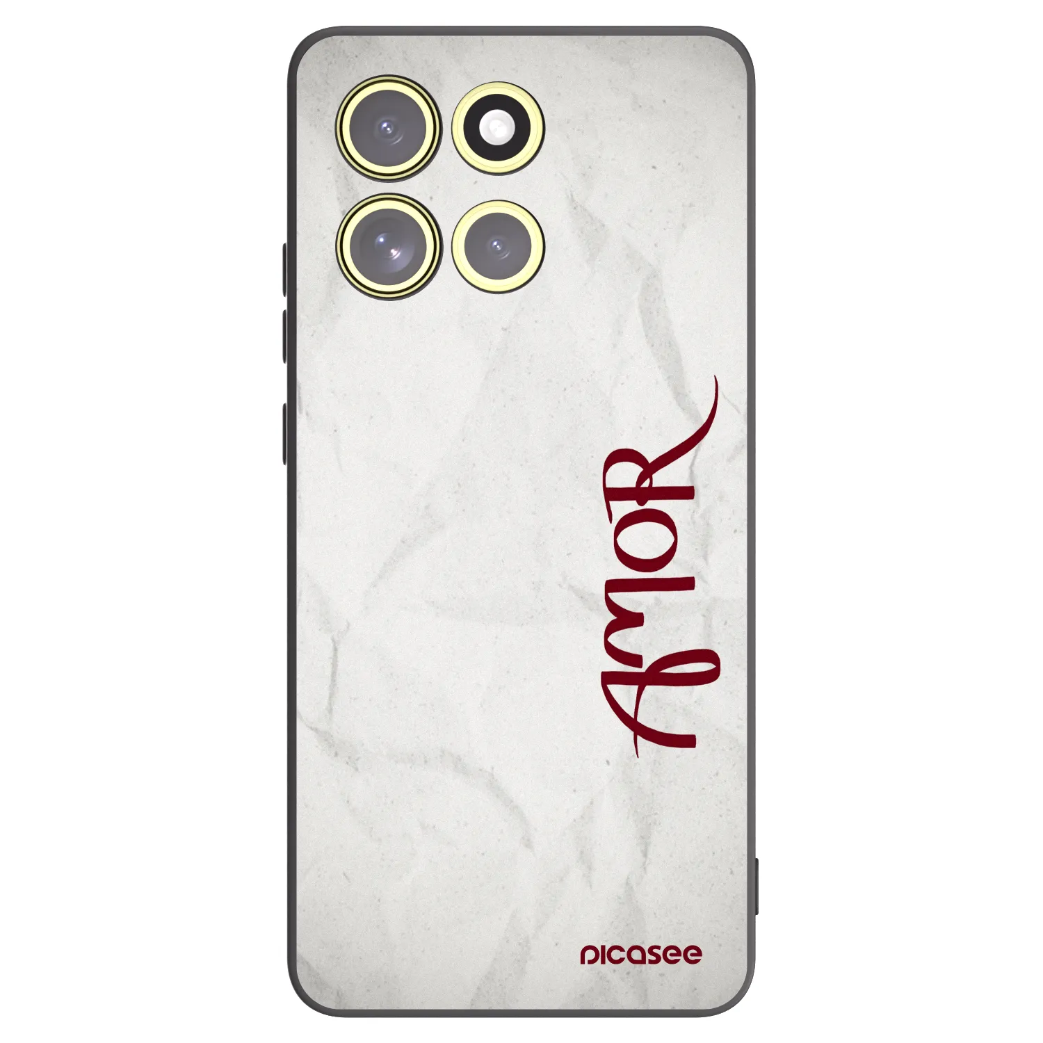 Picasee silikonski črni ovitek za Motorola Moto G86 Power 5G - Amor