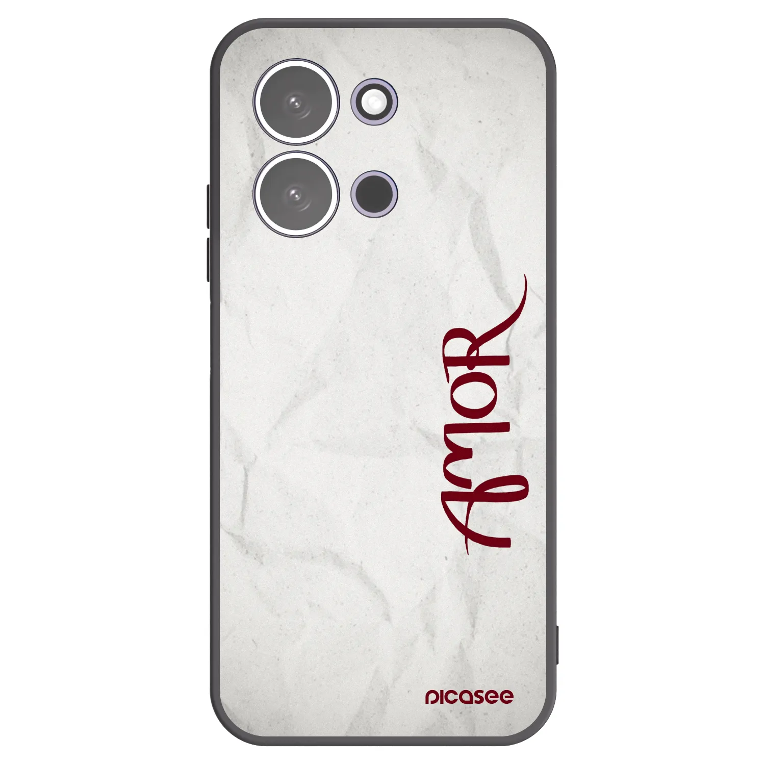 Picasee silikonski črni ovitek za Xiaomi Redmi 15C 5G - Amor