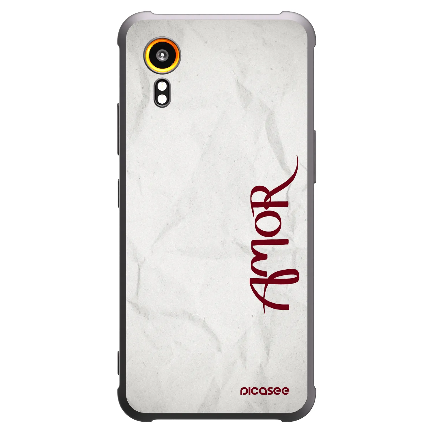 Picasee silikonski črni ovitek za Samsung Galaxy Xcover 7 - Amor