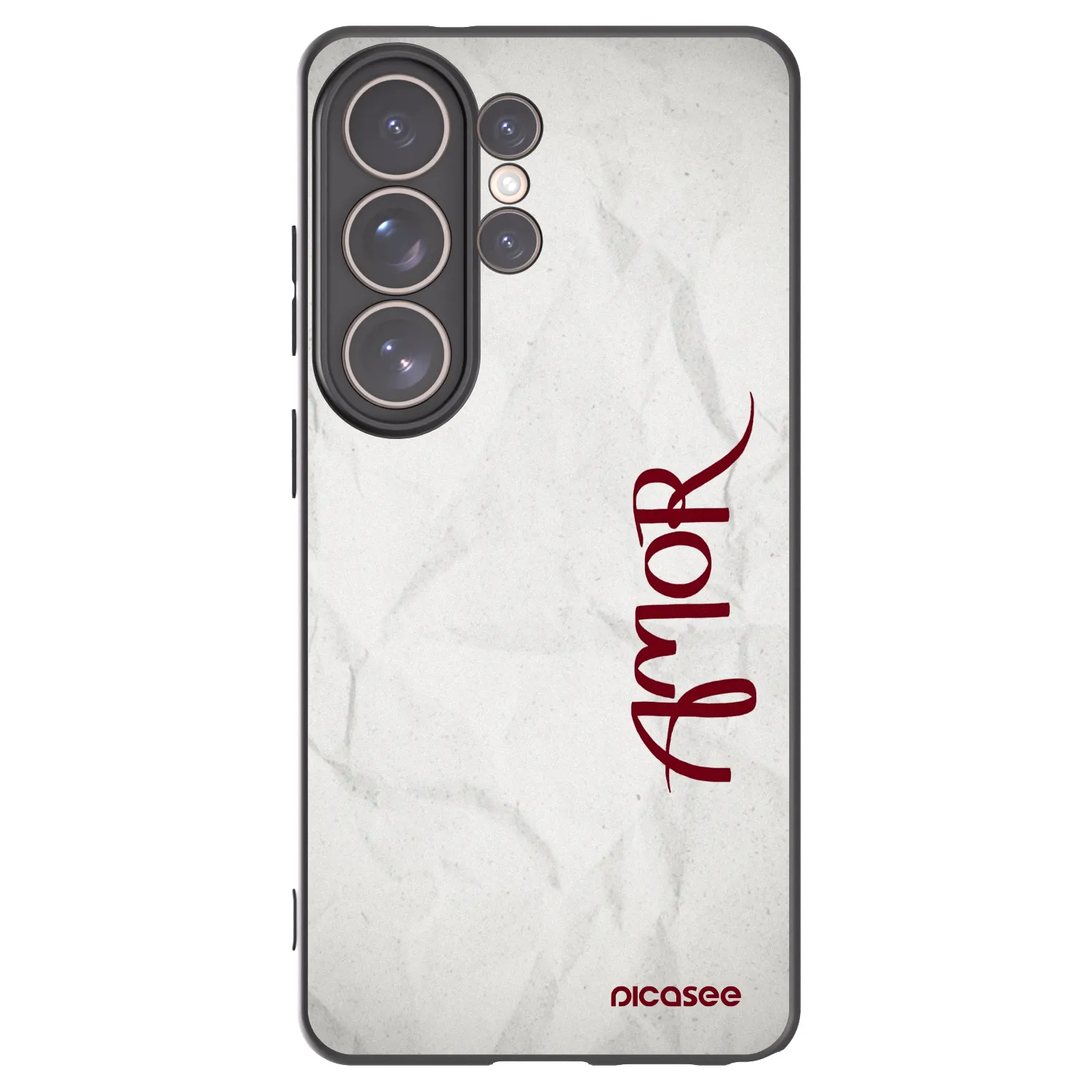 Picasee silikonski črni ovitek za Samsung Galaxy S26 Ultra - Amor