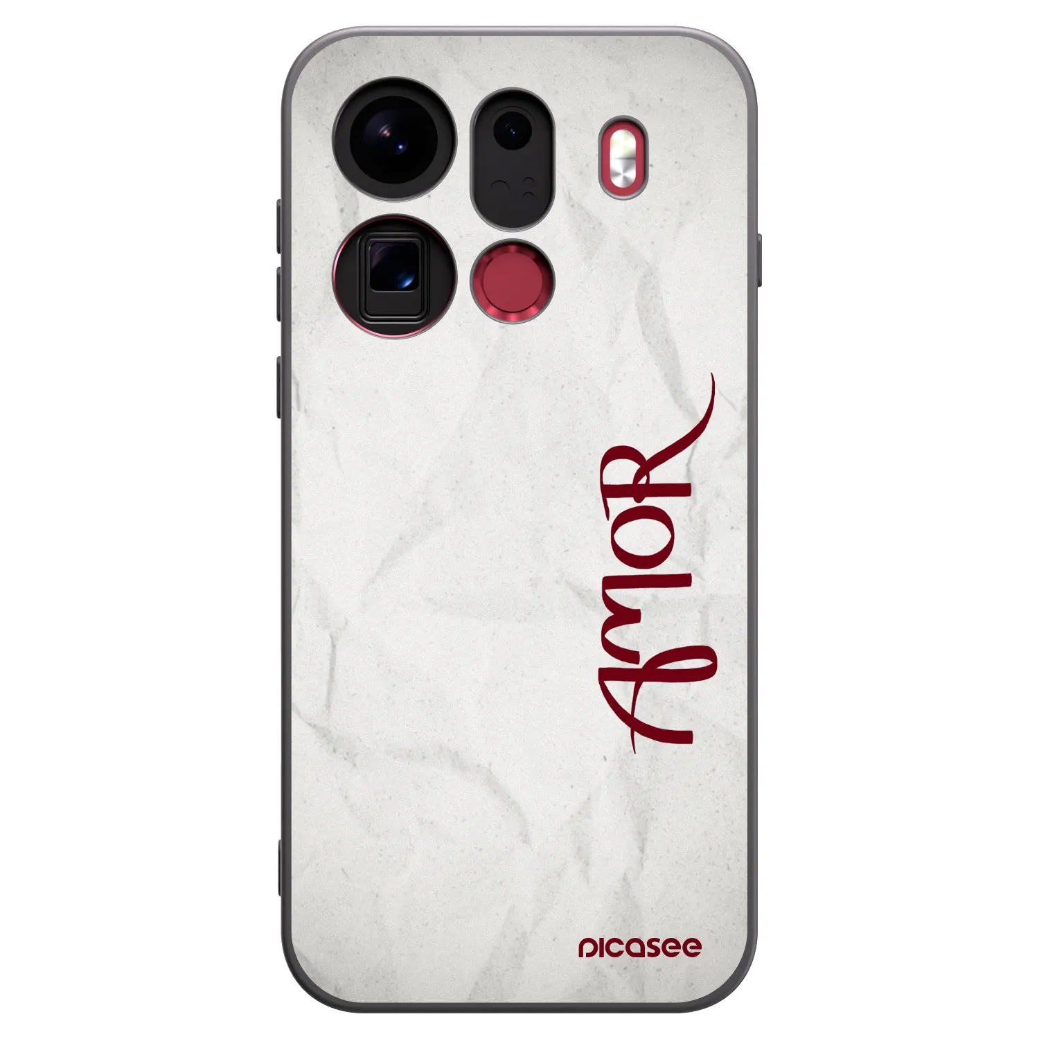 Picasee silikonski črni ovitek za OPPO Find X9 Pro - Amor
