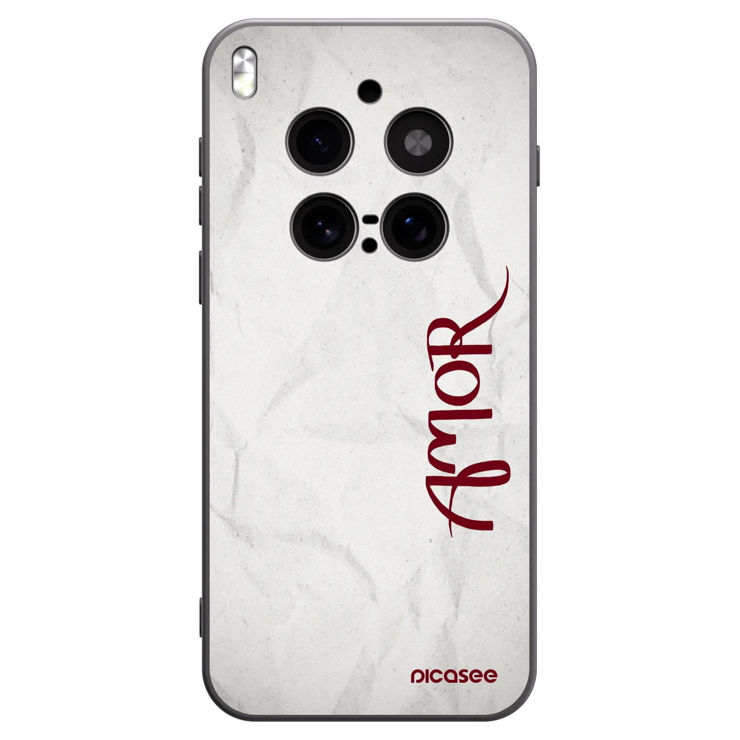 Picasee silikonski črni ovitek za Vivo X300 Pro - Amor