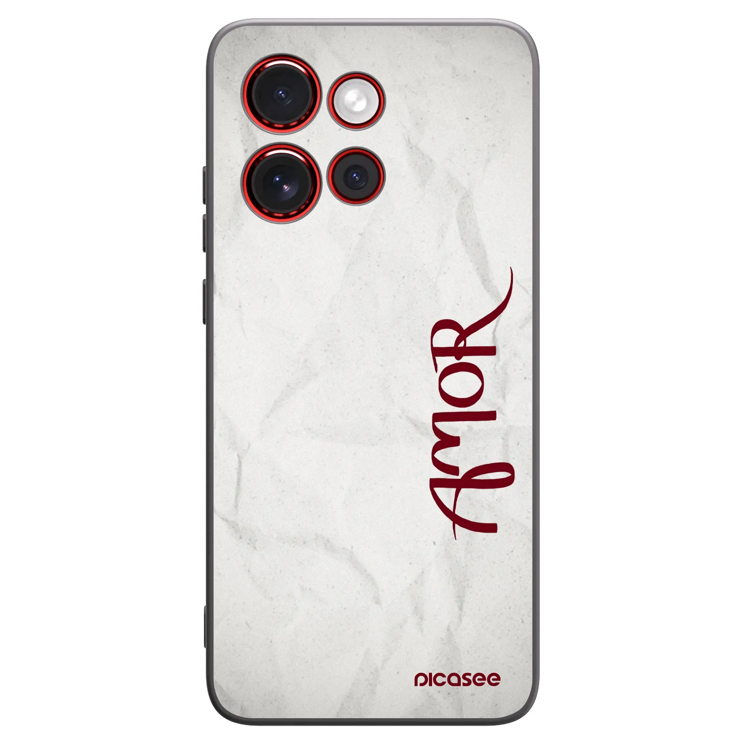 Picasee silikonski črni ovitek za Motorola Edge 60 Neo 5G - Amor