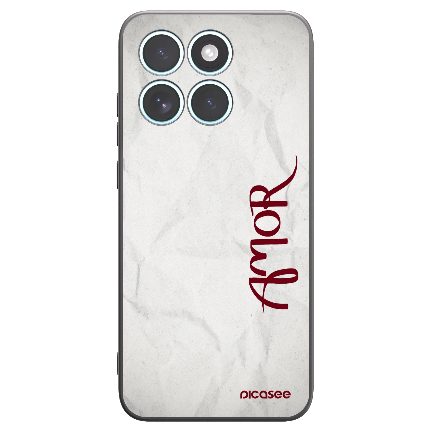 Picasee silikonski črni ovitek za Motorola Edge 70 Fusion - Amor